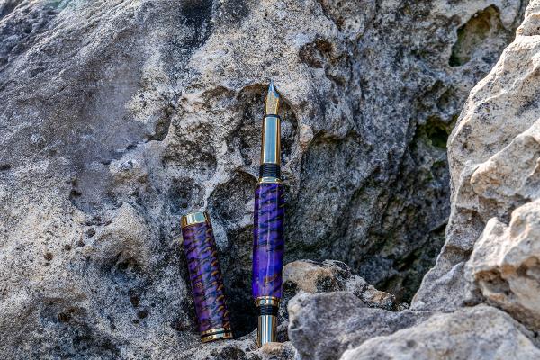Baron Füller 24ct vergoldet, Tannenzapfen